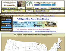 Tablet Screenshot of fieldspaniel.rescueshelter.com