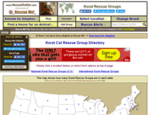 Tablet Screenshot of korat.rescueshelter.com