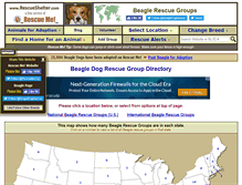 Tablet Screenshot of beagle.rescueshelter.com