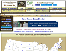 Tablet Screenshot of horse.rescueshelter.com
