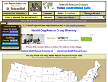 Tablet Screenshot of mastiff.rescueshelter.com