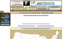 Desktop Screenshot of greyhound.rescueshelter.com