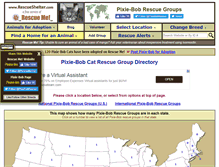 Tablet Screenshot of pixiebob.rescueshelter.com