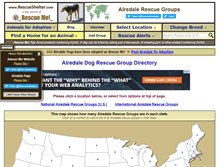 Tablet Screenshot of airedale.rescueshelter.com
