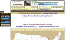 Desktop Screenshot of belgiantervuren.rescueshelter.com