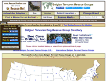 Tablet Screenshot of belgiantervuren.rescueshelter.com
