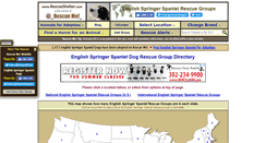Desktop Screenshot of englishspringerspaniel.rescueshelter.com