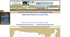 Desktop Screenshot of englishsetter.rescueshelter.com