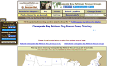 Desktop Screenshot of chesapeakebayretriever.rescueshelter.com