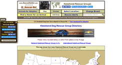 Desktop Screenshot of keeshond.rescueshelter.com