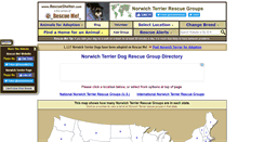 Desktop Screenshot of norwichterrier.rescueshelter.com
