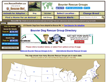 Tablet Screenshot of bouvier.rescueshelter.com