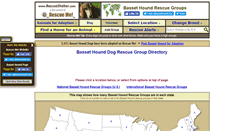 Desktop Screenshot of bassethound.rescueshelter.com