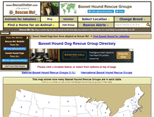 Tablet Screenshot of bassethound.rescueshelter.com
