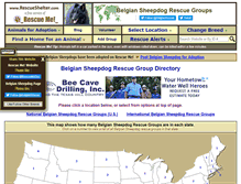 Tablet Screenshot of belgiansheepdog.rescueshelter.com