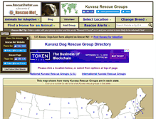 Tablet Screenshot of kuvasz.rescueshelter.com