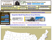 Tablet Screenshot of neapolitanmastiff.rescueshelter.com