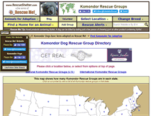 Tablet Screenshot of komondor.rescueshelter.com