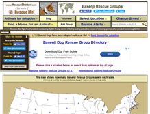 Tablet Screenshot of basenji.rescueshelter.com