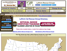 Tablet Screenshot of laperm.rescueshelter.com