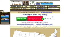 Desktop Screenshot of dachshund.rescueshelter.com