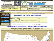Tablet Screenshot of japanesechin.rescueshelter.com