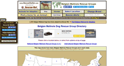 Desktop Screenshot of belgianmalinois.rescueshelter.com