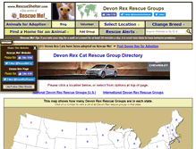 Tablet Screenshot of devonrex.rescueshelter.com
