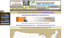 Desktop Screenshot of greatpyrenees.rescueshelter.com