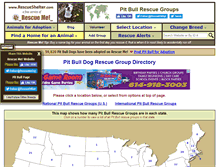 Tablet Screenshot of pitbull.rescueshelter.com