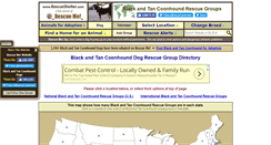 Desktop Screenshot of coonhound.rescueshelter.com