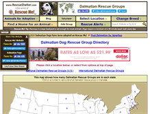 Tablet Screenshot of dalmatian.rescueshelter.com